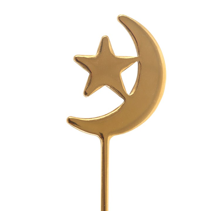 Set of 4 Star and Moon Teaspoons