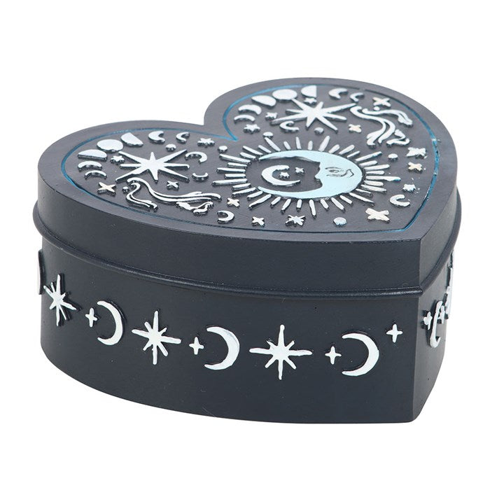 Blue Moon Heart Trinket Box