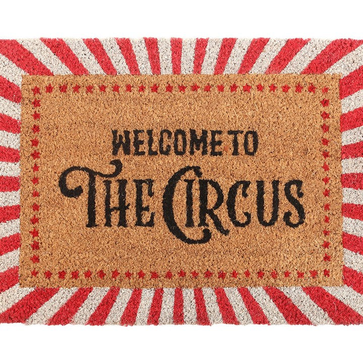 Red Welcome to the Circus Doormat