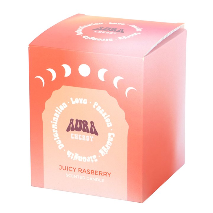 Aura Energy Juicy Raspberry Iridescent Candle