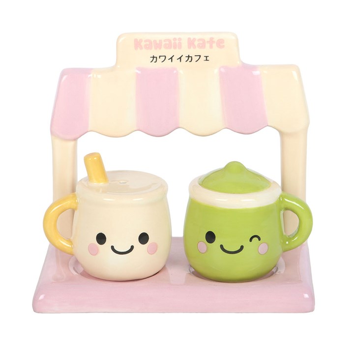 Kawaii Latte Salt and Pepper Shakers