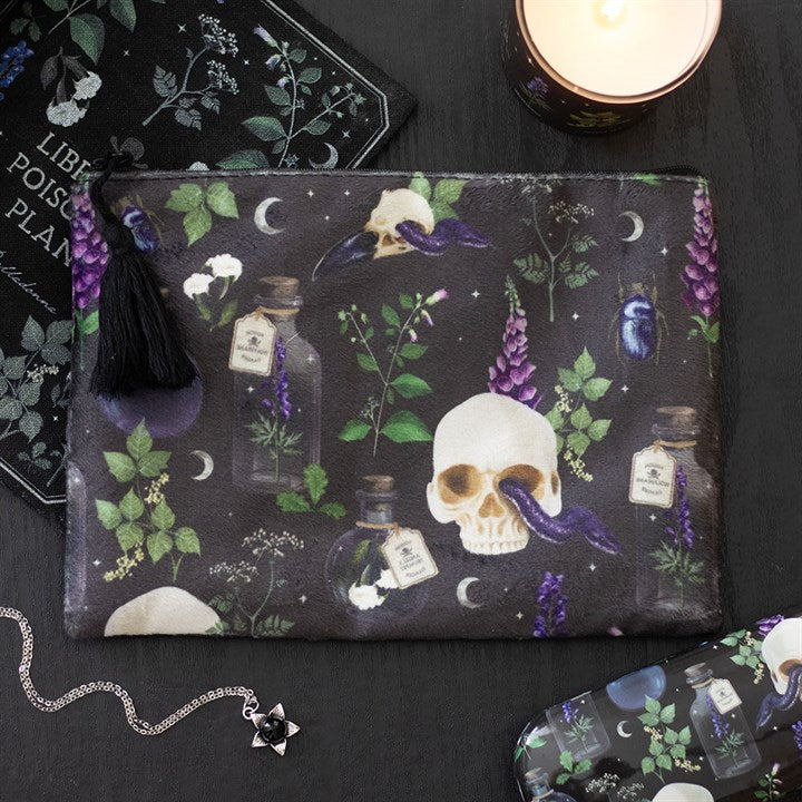 Venom & Vines Print Makeup Bag
