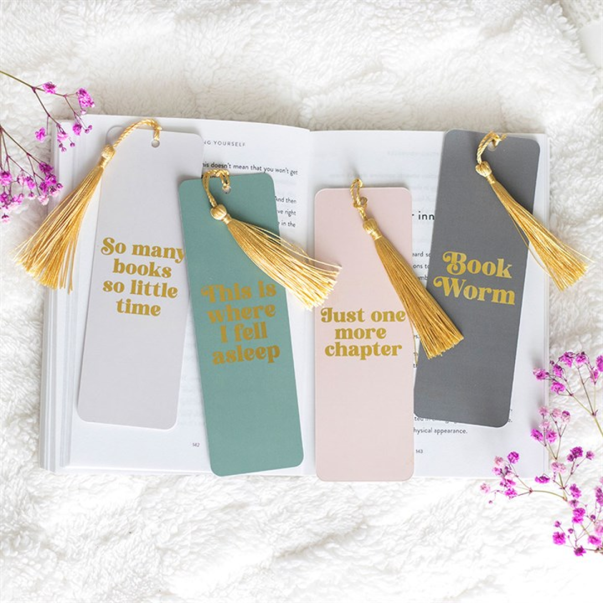 Set of 36 Book Club Bookmarks in Display