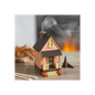 Pink House Incense Cone Burner with Pumpkins