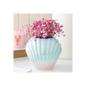 Iridescent Shell Flower Vase