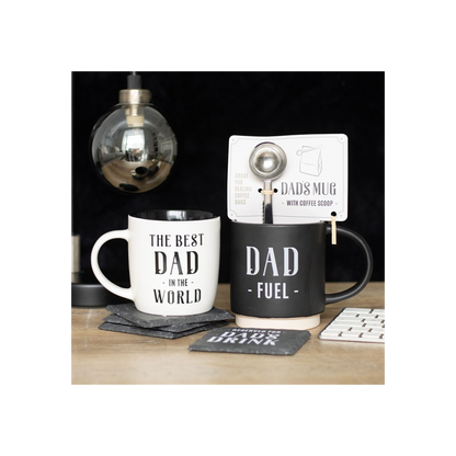 Dad Fuel Mug and Coffee Scoop Clip
