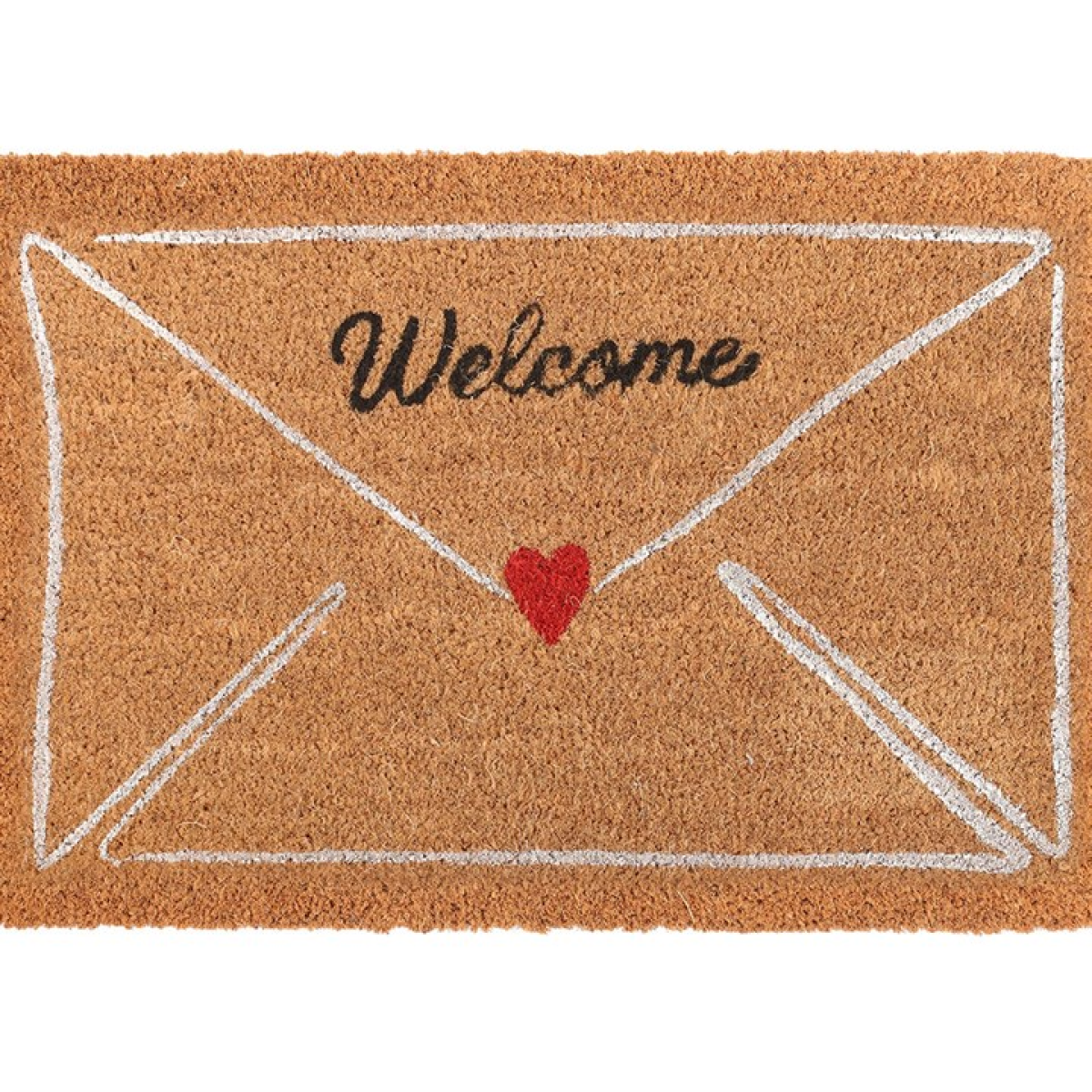 Natural Love Letter Valentine's Day Doormat