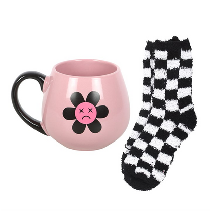 Sad Flower Mug and Socks Set