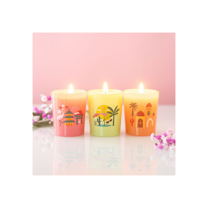 Scents Around the World Scented Candle Trio