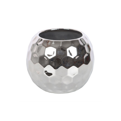 Silver Disco Ball Vase