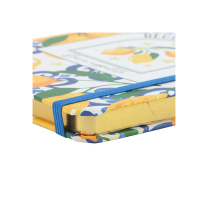 Italian Lemon Print A5 Recipe Journal