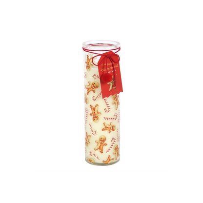 Candy Cane Warm Gingerbread Tube Candle