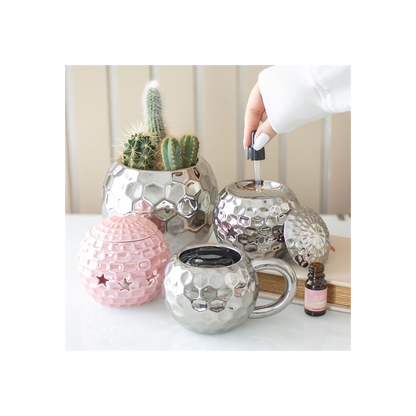 Silver Disco Ball Vase