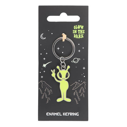 Glow in the Dark Alien Keyring