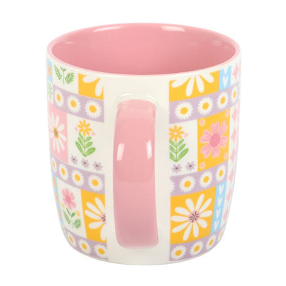 Floral Patchwork Print Mug