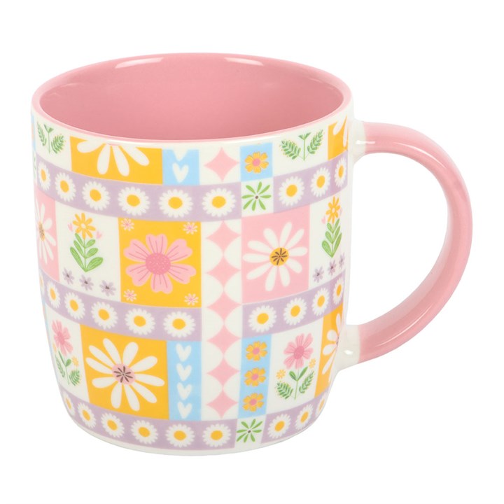 Floral Patchwork Print Mug