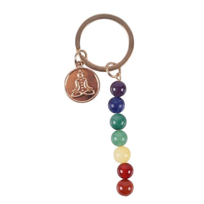 Chakra Flow Beaded Keyring