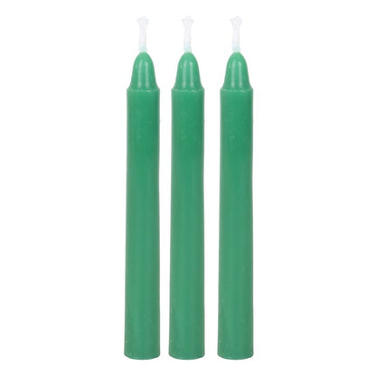 Pack of 12 Green Witch Spell Candles