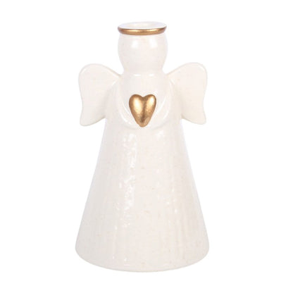 Heart Angel Taper Candle Holder