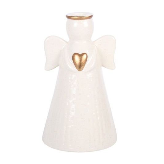 Heart Angel Taper Candle Holder