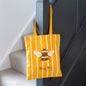 Striped Busy Bee Tote Bag