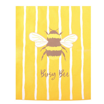 Striped Busy Bee Tote Bag