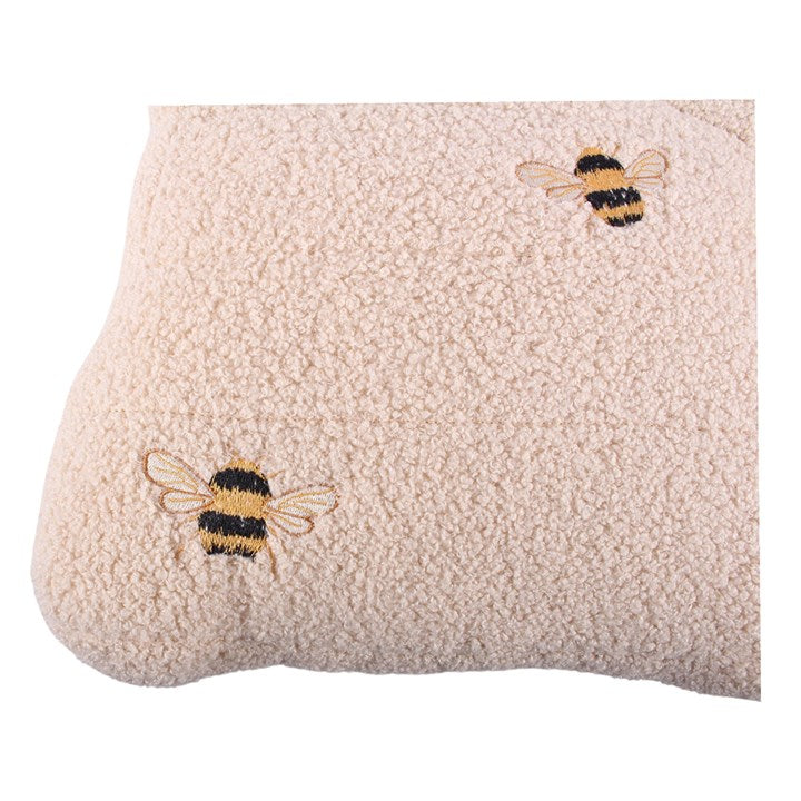 White Beehive Boucle Cushion