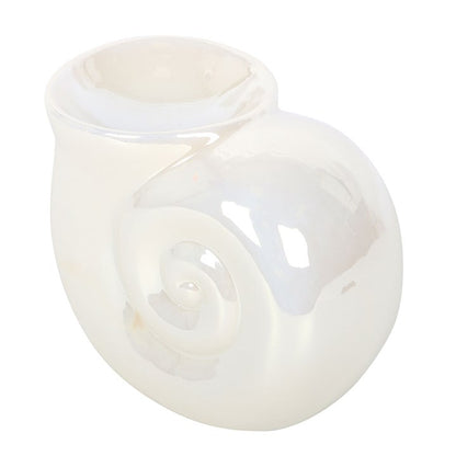 Pearlescent Spiral Shell Oil Burner