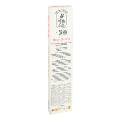 12 Packs of Native Soul Crystal Intentions Incense with Rose Quartz Chips