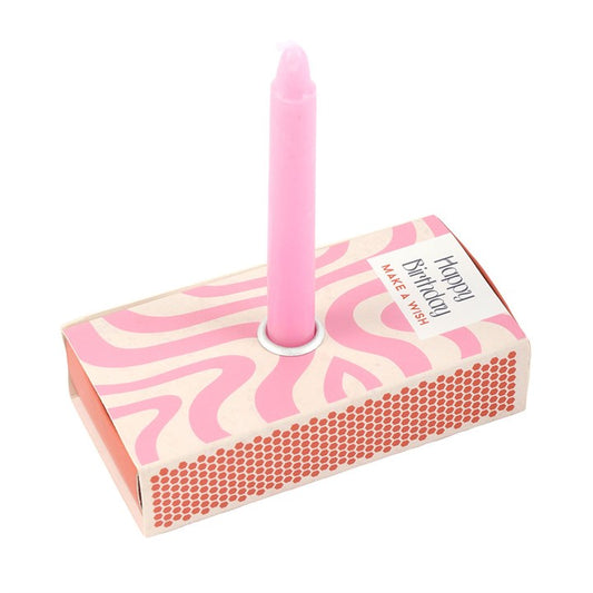 Set of 3 Happy Birthday Candles in a Box