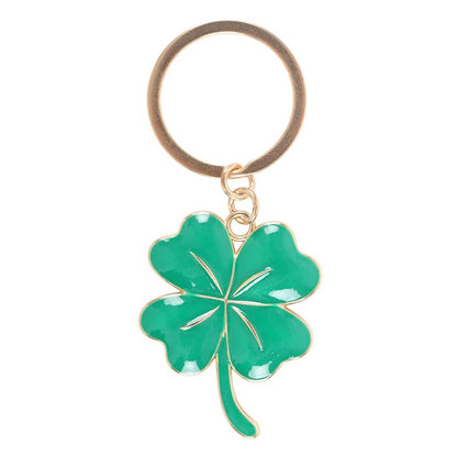Lucky Four-Leaf Clover Keyring