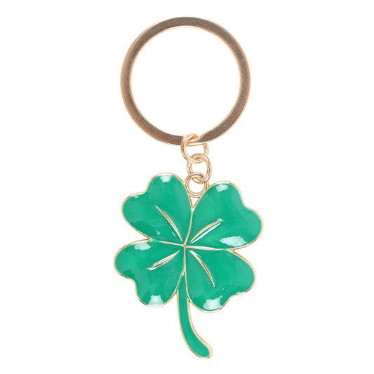 Lucky Four-Leaf Clover Keyring