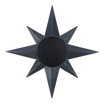 Navy Star Tealight Candle Holder