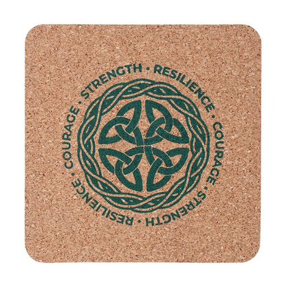 Celtic Shield Knot Lowball Glass with Coaster