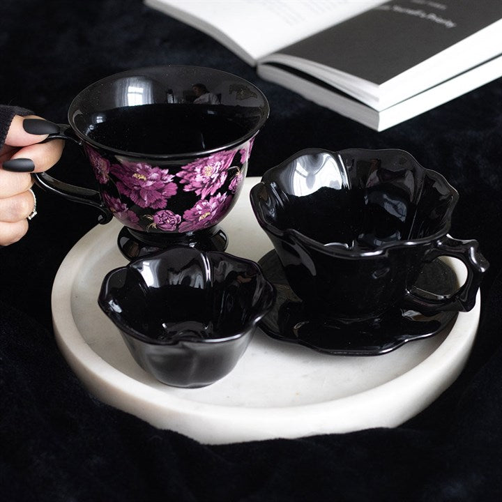 Black Rose Trinket Dish