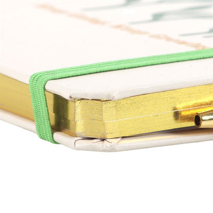 Keep Going, Keep Growing A5 Notebook with Rose Quartz Pen