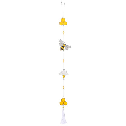 String of Bee and Honeycomb Suncatchers