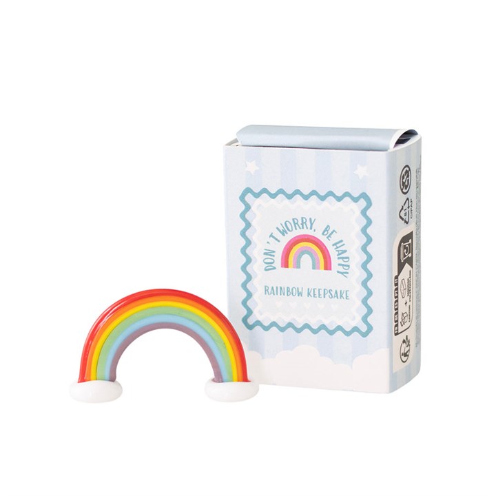 Set of 24 Pocket Positivity Rainbow Glass Keepsake Gifts in Display