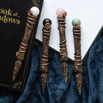 Set of 16 Crystal Wand Pens in Display