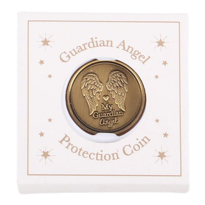Set of 27 Guardian Angel Protection Coins in Display
