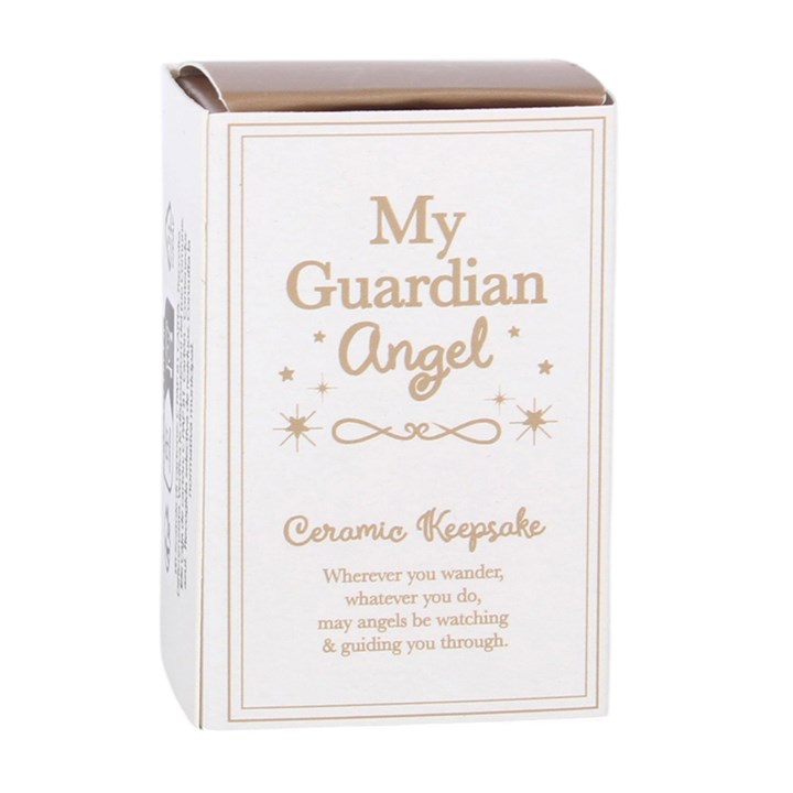 Set of 24 Guardian Angel Ceramic Keepsakes in Display
