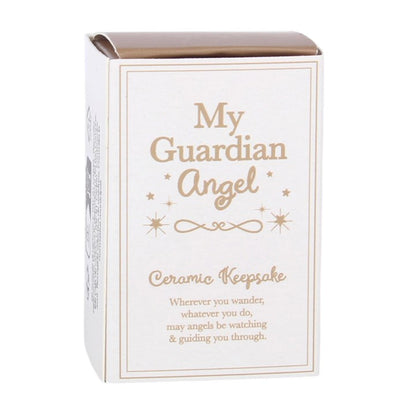 Set of 24 Guardian Angel Ceramic Keepsakes in Display
