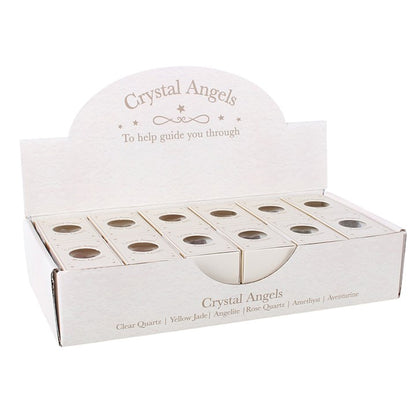 Set of 24 Crystal Angel Keepsakes in Display