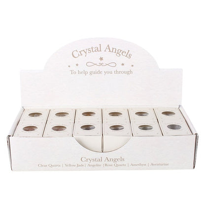 Set of 24 Crystal Angel Keepsakes in Display