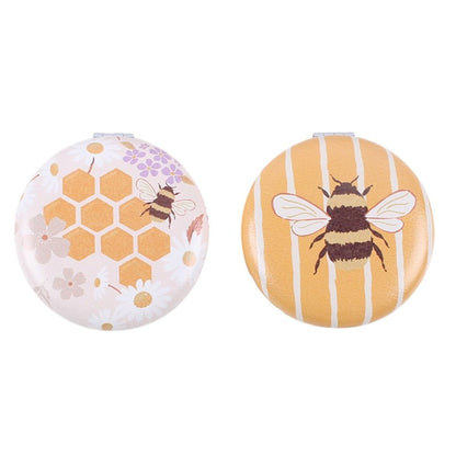 Set of 12 Honey Bee Compact Mirrors in Display