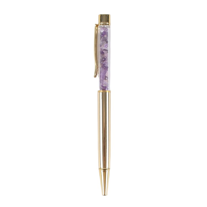 Set of 42 Chakra Crystal Chip Pens in Display