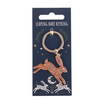Leaping Hare Keyring