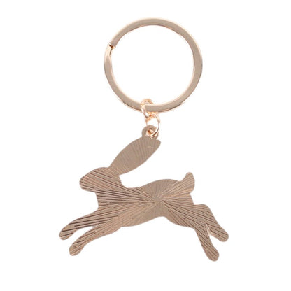 Leaping Hare Keyring