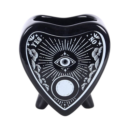 Black Planchette Flower Vase