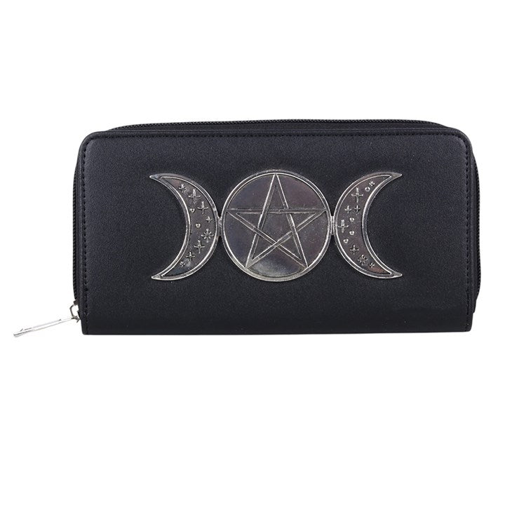 Triple Moon Zippered Wallet